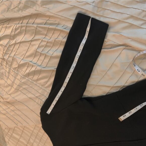 AGNONA black wool crepe square neck midi dress made in Italy euc - Picture 9 of 9